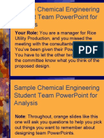 Sample Chemical Engineering Student Team Powerpoint For Analysis