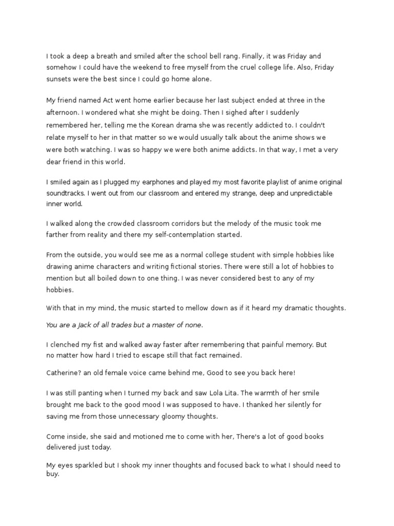 Untitled Story 2 | PDF | General Fiction