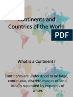 Continents and Countries of The World