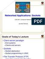 Networked Applications: Sockets: COS 461: Computer Networks