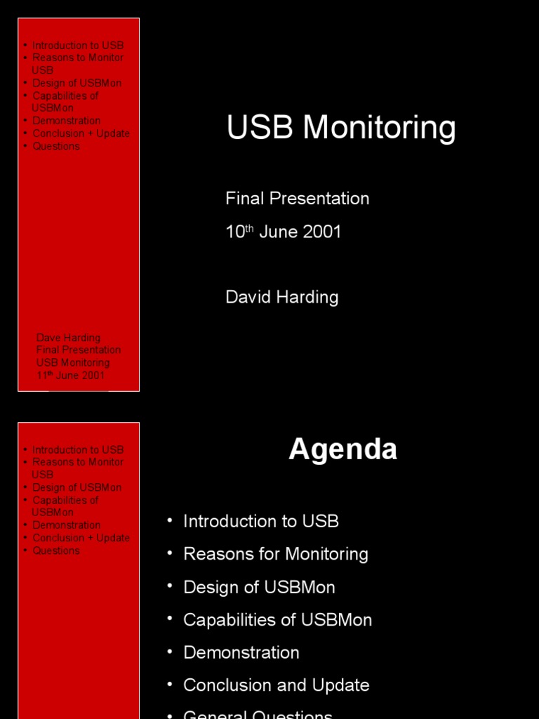 USB Monitoring: Design and Capabilities | PDF | Usb | Device Driver
