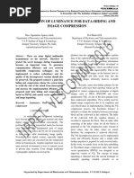 Calculation of Luminance For Data-Hiding and Image Compression