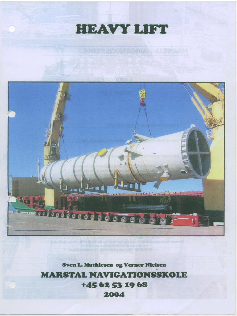 Heavy Lift Cargo Handling Overview | PDF | Crane (Machine) | Ships