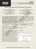 Human Identification Using Finger Vein Images: Paper ID: VESCOMM 15