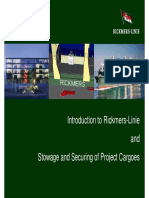 Start: Introduction To Rickmers-Linie and Stowage and Securing of Project Cargoes