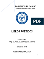 Libros Poeticos - Claudia Saraí Cáceres Alfaro - c03-2018