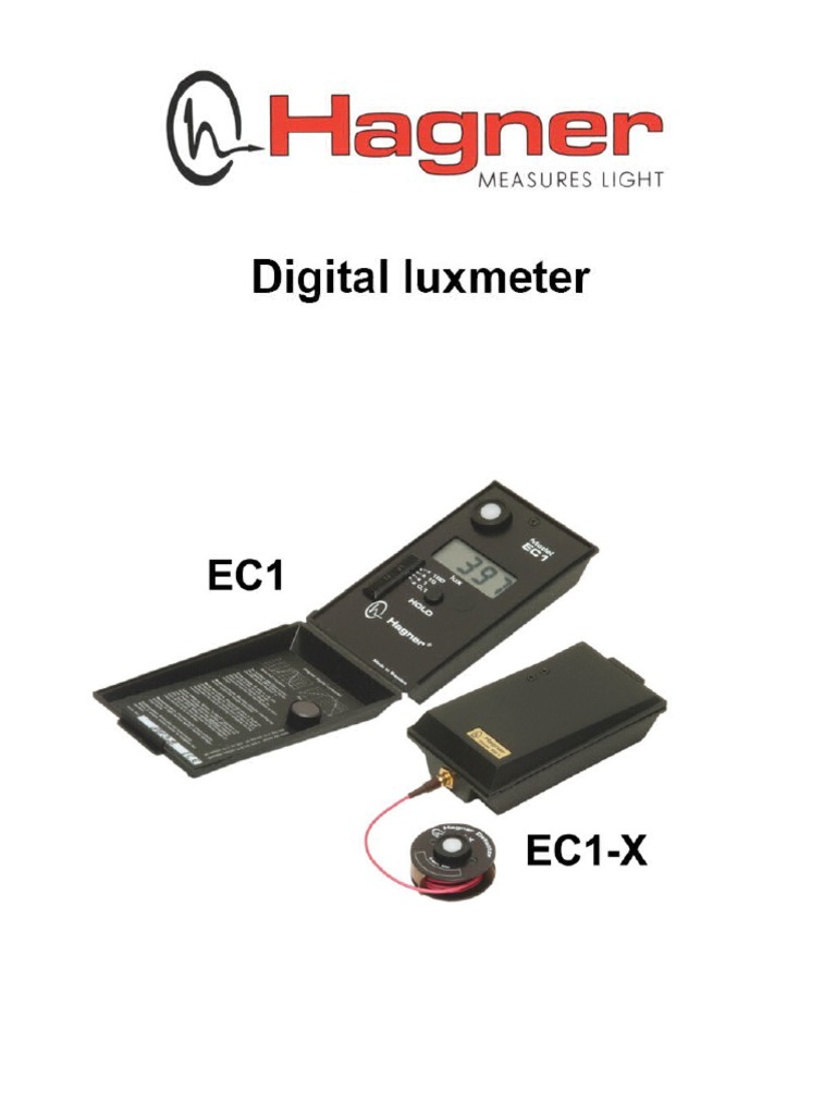 Hagner Digital Luxmeter EC1 dan EC1-X | PDF