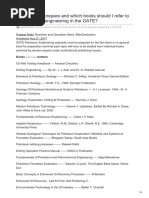 How Should I Prepare and Which Books Should I Refer To For Petroleum Engineering in The GATE