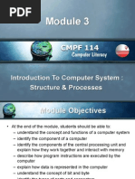 Introduction To Computer System: Structure & Processes