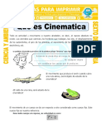 Ficha Que Es Cinematica para Sexto de Primaria