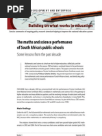 The Maths and Science Performance of South Africa's Public Schools