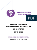 Plan de Gobierno Frepap La Victoria