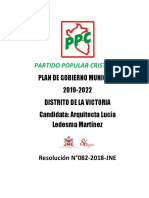 Plan de Gobierno PPC La Victoria