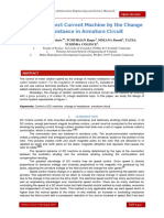 Control of Direct Current Machine by the Change of Resistance in Armature Circuit