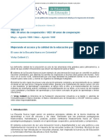 Mejorando El Acceso y La Calidad de La Educación para El Sector Rural Pobre