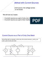 Mesh Current Method With Current Sources Present