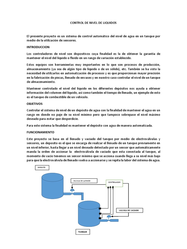 Llenado De Tanque Pdf