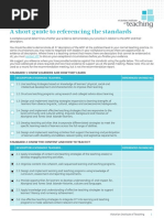 A Short Guide to Referencing the Standards