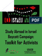 Study Abroad in Israel Boycott Campaign – Toolkit for Activists