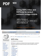 SANOG27 Conference Ripe Tools Outage Detection PDF