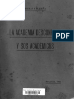 Carreras Bulmena, Josep) La Academia Desconfiada y Sos Acadèmichs PDF