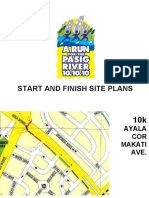 Start and Finish Line For The 10.10.10 Run For Pasig River
