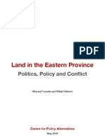 Land in the Eastern Province- Politics, Policy and Conflict