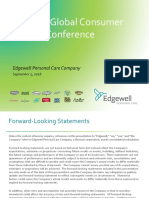 EPC Edgewell Personal Care Barclays Conference 2018