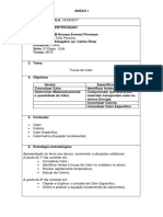 PLANO DE AULA - Calorimetria