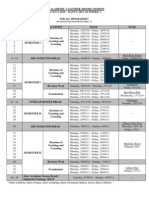 USM Academic Calendar 2010/2011