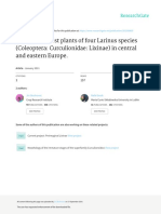 Biology and Host Plants of Four Larinus Species (Coleoptera-Curculionidae-Lixinae) in Central and Eastern Europe (2011)