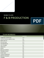 F & B Production: Bombay Talkies