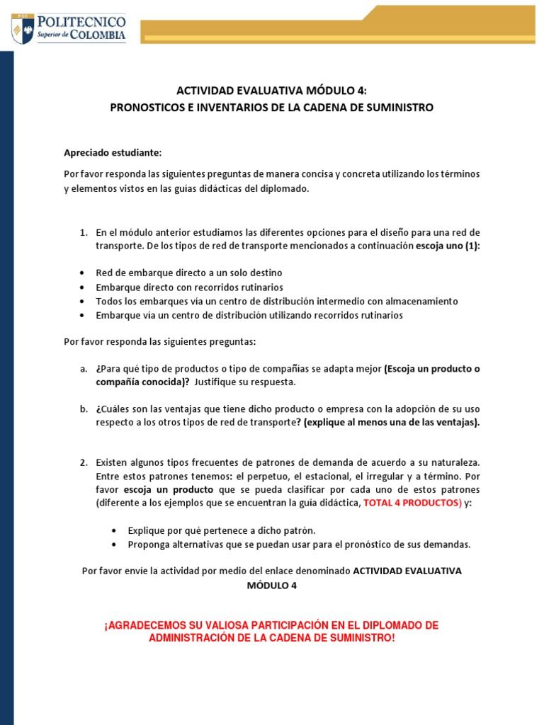 Actividad Modulo 4 | PDF | Transporte | Informática