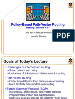 Policy-Based Path-Vector Routing: Reading: Sections 4.3.3