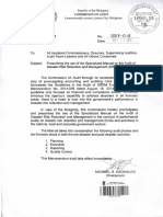 Memorandum: Republic of The Philippines Commission On Audit Commonwealth Avenue Quezon City Philippine