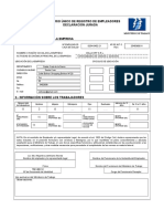 Formulario de Registro Unico de Empleadores