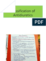 Classification of Antidiuretics