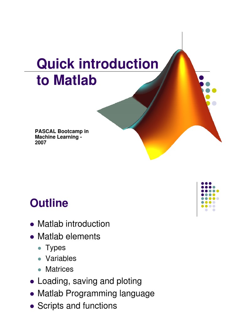 Short Matlab | PDF | Matlab | Matrix (Mathematics)