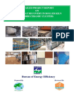 Detailed Project Report ON Waste Heat Recovery in Roller Kiln (Morbi Ceramic Cluster)