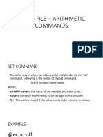 Batch File - Arithmetic Commands