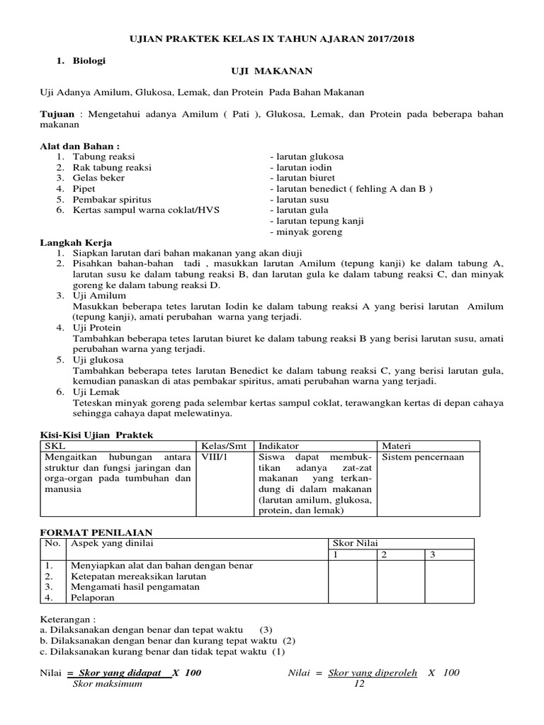 KISI Uprak | PDF | Kesehatan Holistik