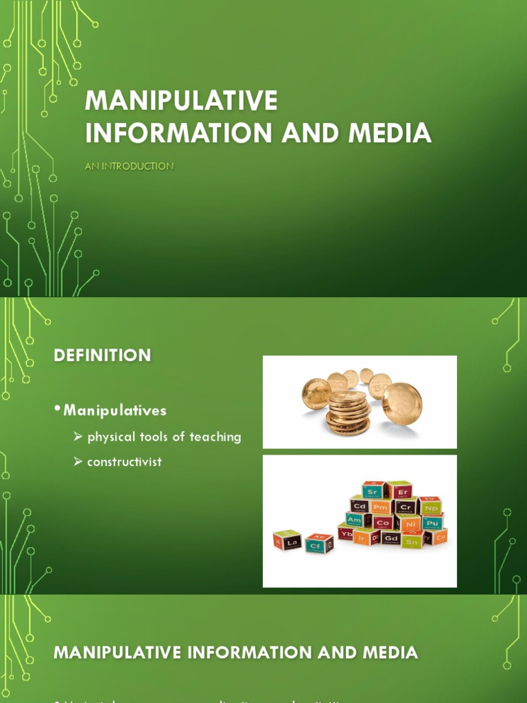 Manipulative Information and Media Information Behavior Modification