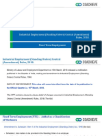 Industrial Employment (Standing Orders) Central (Amendment) Rules, 2018. Fixed Term Employment