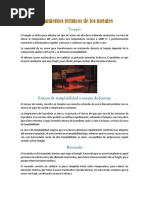 Tratamientos Térmicos de Los Metales