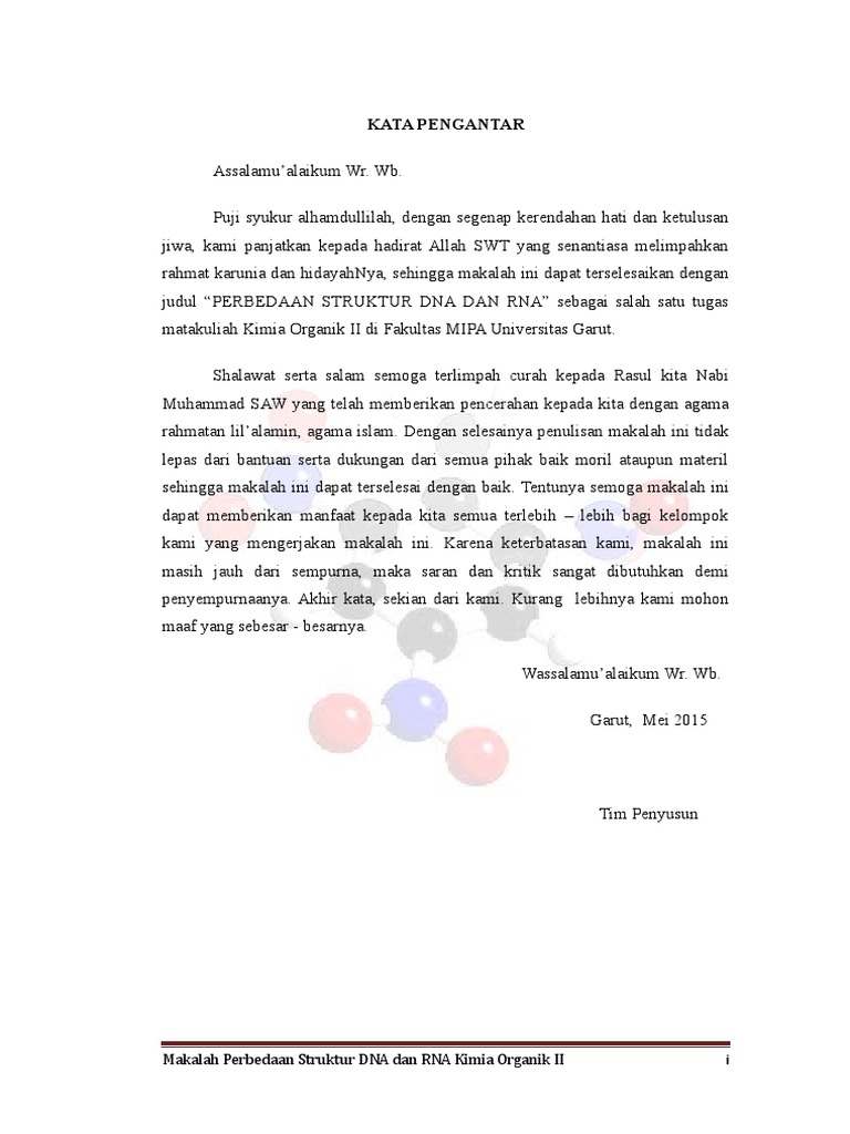 Makalah Perbedaan Struktur Dna Dan Rna Pdf