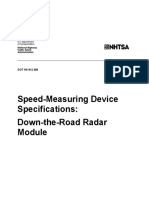 Speed-Measuring Device Specifications: Down-the-Road Radar: DOT HS 812 266 April 2016