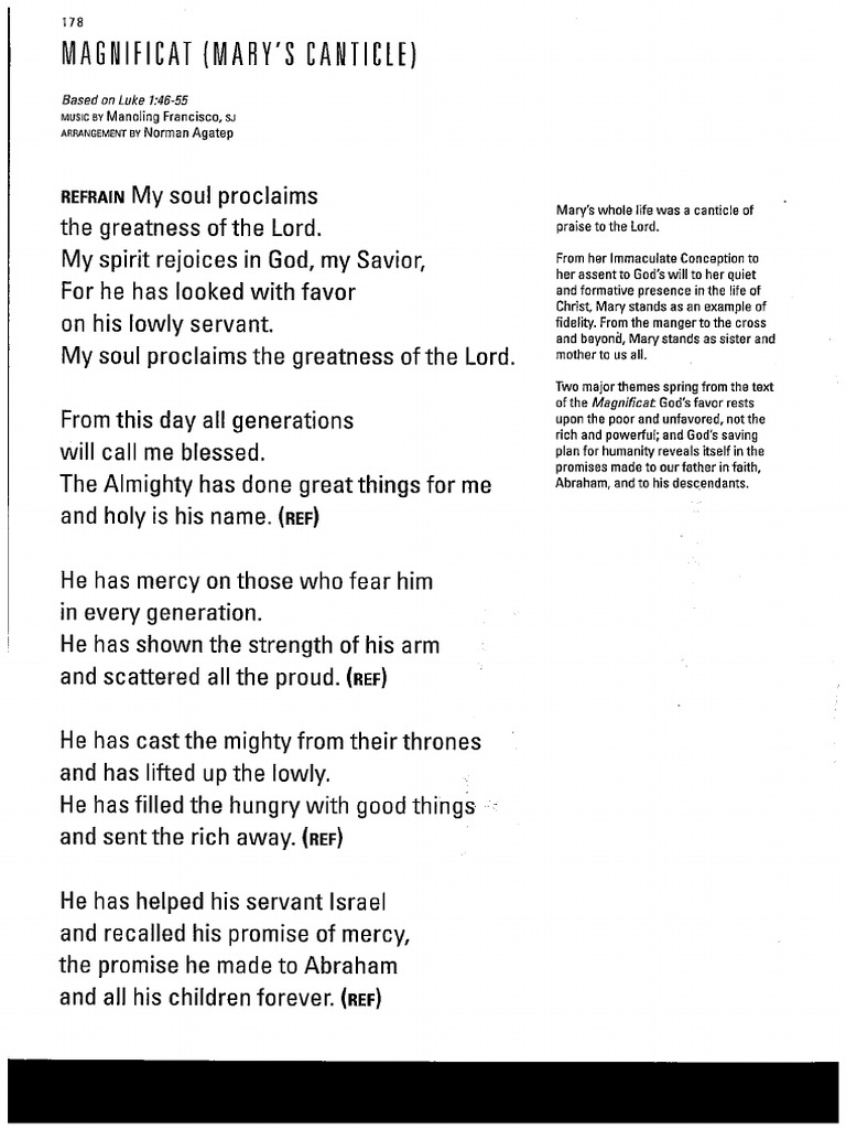 Testo Del Magnificat In Italiano Magnificat (Mary's Canticle).pdf