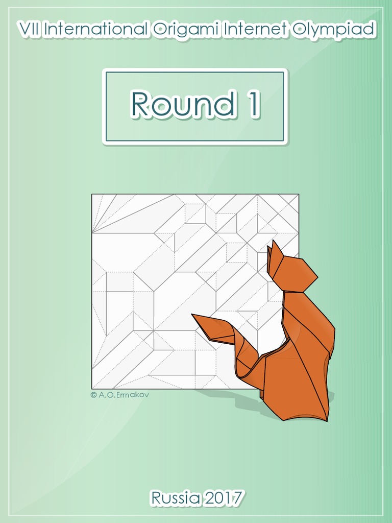 Round 1: VII International Origami Internet Olympiad | PDF | Origami