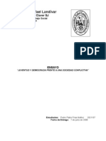 Juventud y Democracia Frente a una Sociedad Conflictiva