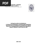 Informe Final Sistematización de Experiencias